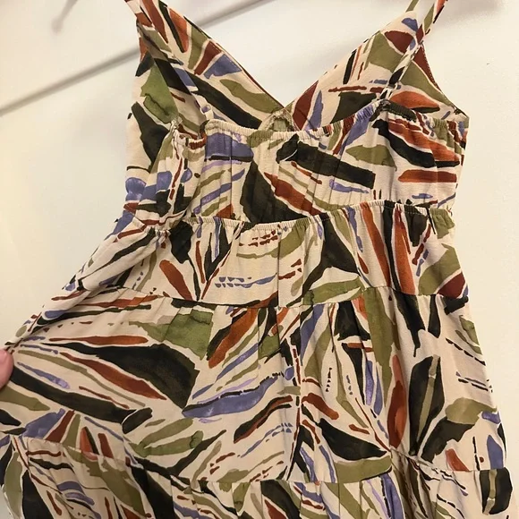 Multicolor Abstract Print Maxi Dress - Picture 5 of 5